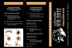 Campeonato Mundial IFR 2012 + XV Monografica Catalunya C.R.E 