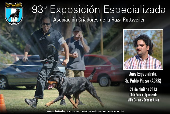 93Â° ExposiciÃ³n Especializada de la Raza Rottweiler - ACRR