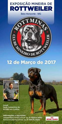 ExposiÃ§Ã£o Mineira de Rottweiler - ROTTMINAS 2017